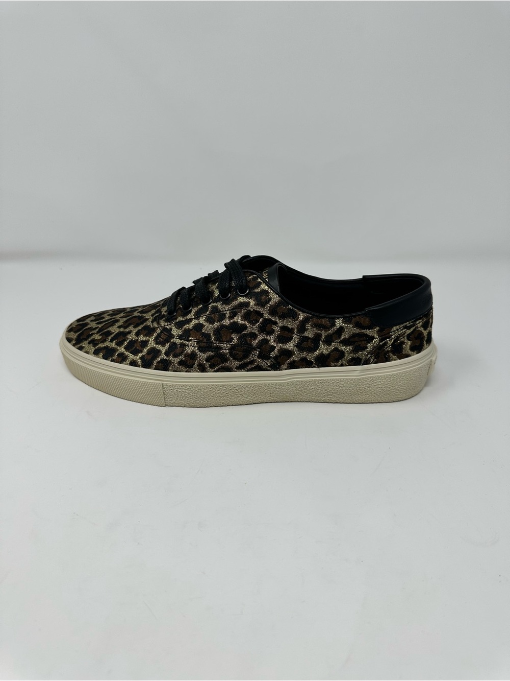 Saint Laurent Metallic Venice Leopard Men’s Size 10 Sneakers